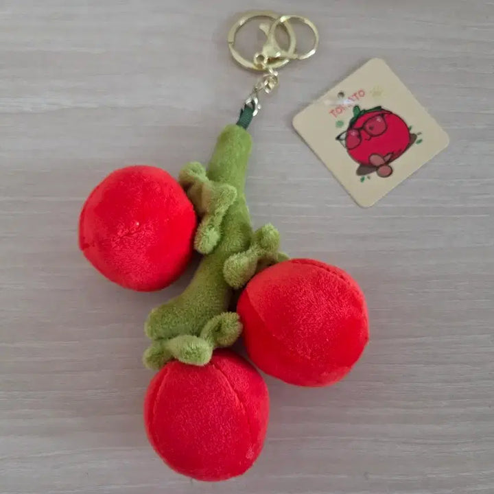 [BUNJANG] Tomato Character Mini Keyring / 토마토 캐릭터 인형 키링