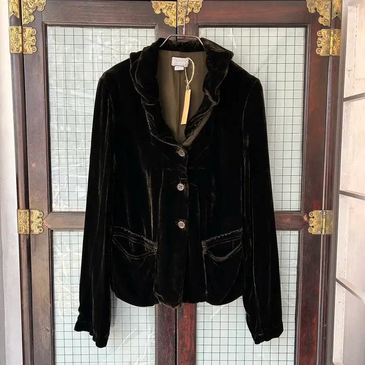 [BUNJANG] TRANSIT Silk Velvet Jacket / TRANSIT 실크 벨벳 자켓