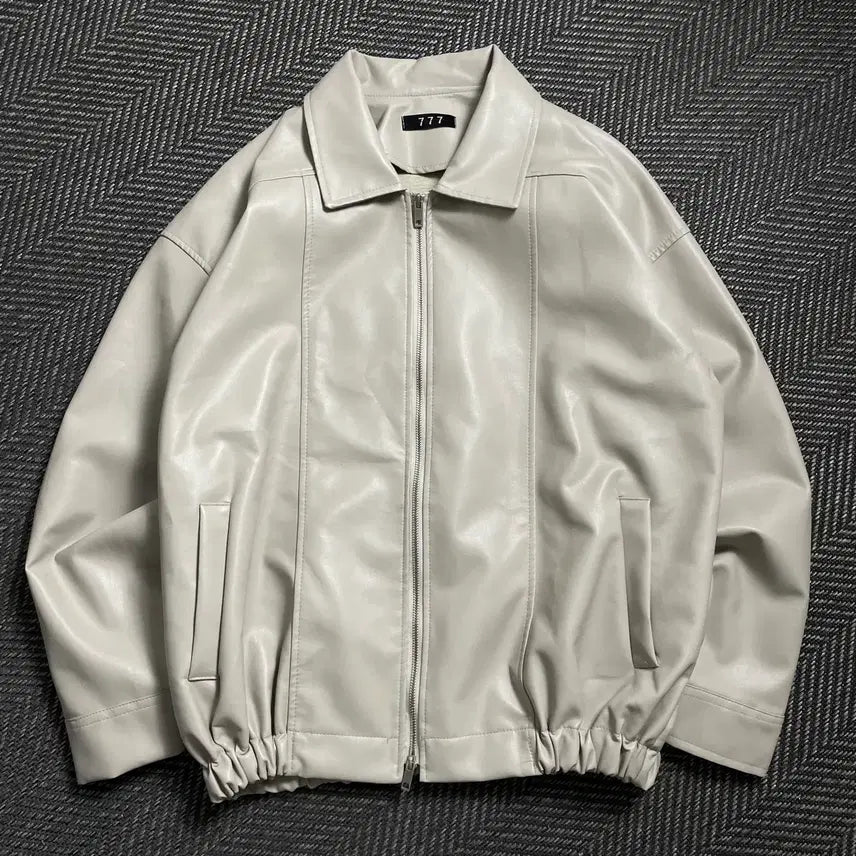 [BUNJANG] Vintage Two-Way Leather Blouson Jacket / 빈티지 투웨이 레더 블루종 자켓y 4541