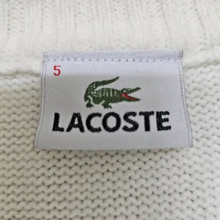 [BUNJANG] Lacoste Zip-Up Cardigan / 라코스테 집업 가디건 5  사이즈