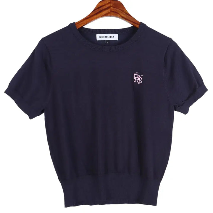 [BUNJANG] General Idea Women's Short Sleeve Knit Top / 제너럴아이디어  반팔 니트 우먼스S / k3052