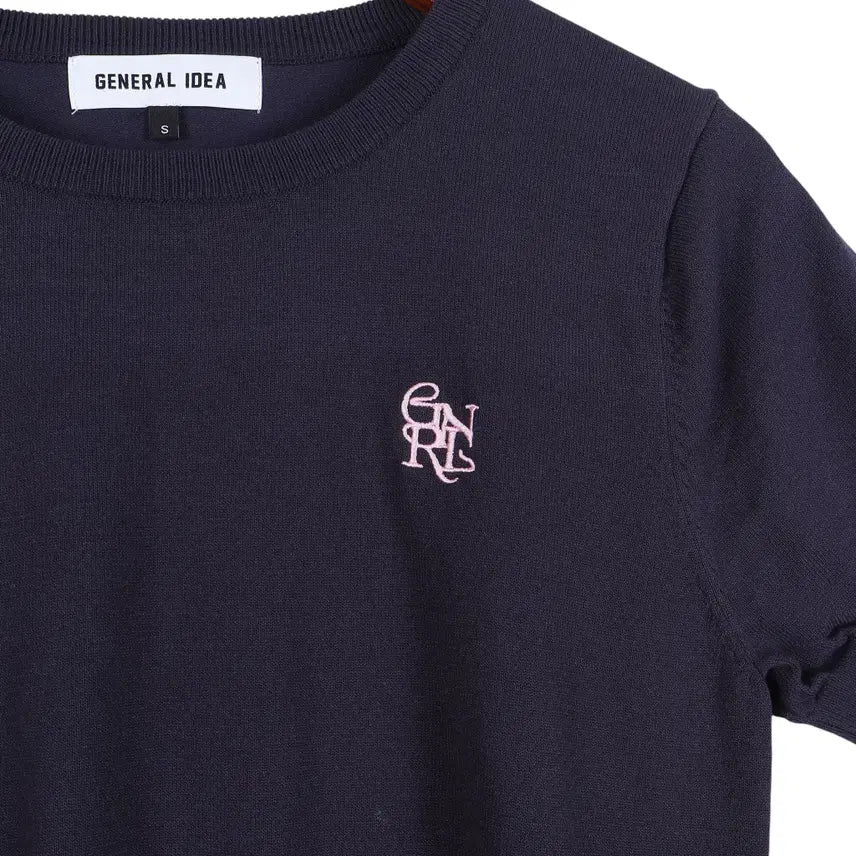 [BUNJANG] General Idea Women's Short Sleeve Knit Top / 제너럴아이디어  반팔 니트 우먼스S / k3052