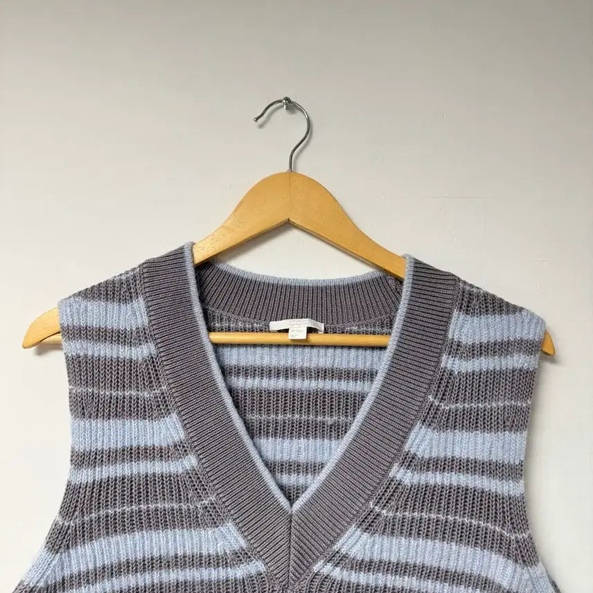 [BUNJANG] COS Alpaca V-Neck Striped Knit Vest / cos 코스 알파카 브이넥 스트라이프 니트 베스트 M