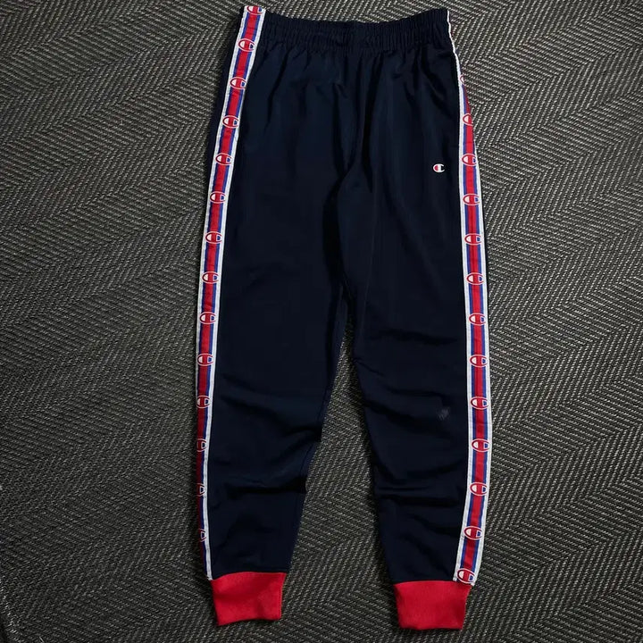 [BUNJANG] Champion Side Spellout Navy Track Pants / 챔피온 일판 사이드 스펠아웃 네이비 트랙 팬츠y 4544