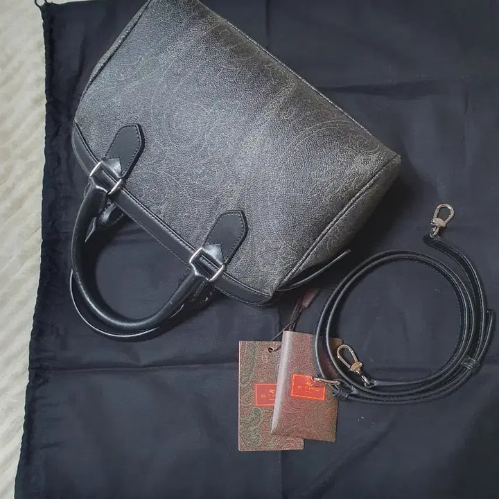 [BUNJANG] Etro Paisley Tote Bag Black Crossbody / 에트로 페이즐리 토트백 블랙 크로스백