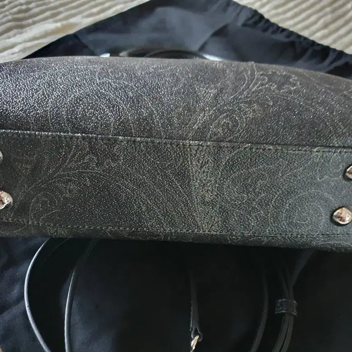 [BUNJANG] Etro Paisley Tote Bag Black Crossbody / 에트로 페이즐리 토트백 블랙 크로스백