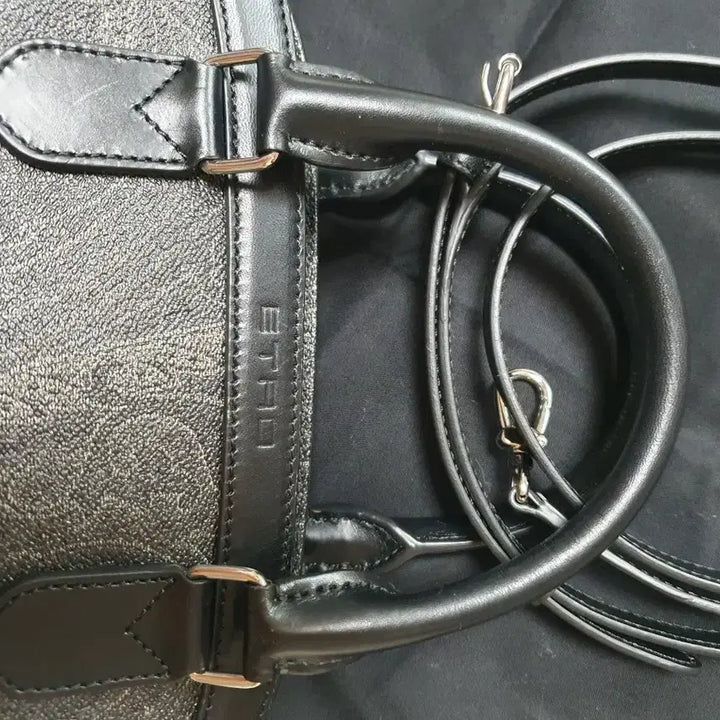 [BUNJANG] Etro Paisley Tote Bag Black Crossbody / 에트로 페이즐리 토트백 블랙 크로스백