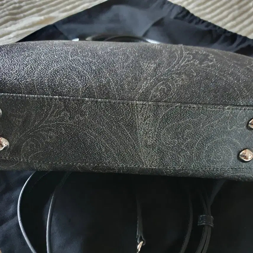 [BUNJANG] Etro Paisley Tote Bag Black Crossbody / 에트로 페이즐리 토트백 블랙 크로스백