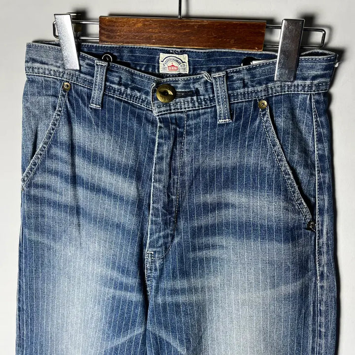 [BUNJANG] Rodeo Crowns Washed Hickory Denim Pants / [RODEO CROWNS] 로데오크라운스 워싱 히코리 데님팬츠