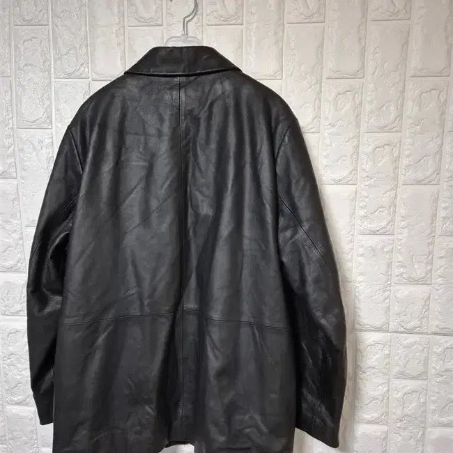 [BUNJANG] Imperial Lambskin Leather Blouson Jacket (Men's 95) / 임페리얼 양가죽 정품 남자 겨울추동 남성 블루종집업레더집업패딩점퍼자켓95