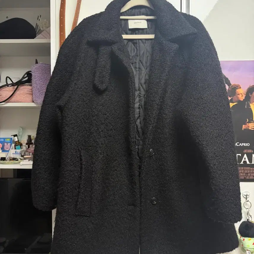 [BUNJANG] Maybeans Standard Black Half Coat / 메이빈스 스탠다드 블랙 하프 코트
