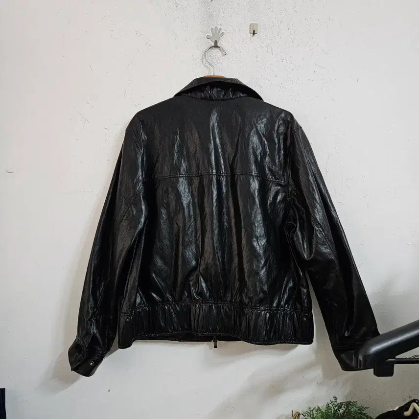 [BUNJANG] GIVERNY Black Leather Jacket / GIVERNY 블랙 레더 자켓77