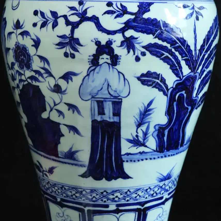 [BUNJANG] Chinese Porcelain Blue and White Vase / 중국 도자기 청화 인물도 매병