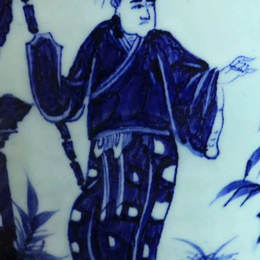 [BUNJANG] Chinese Porcelain Blue and White Vase / 중국 도자기 청화 인물도 매병