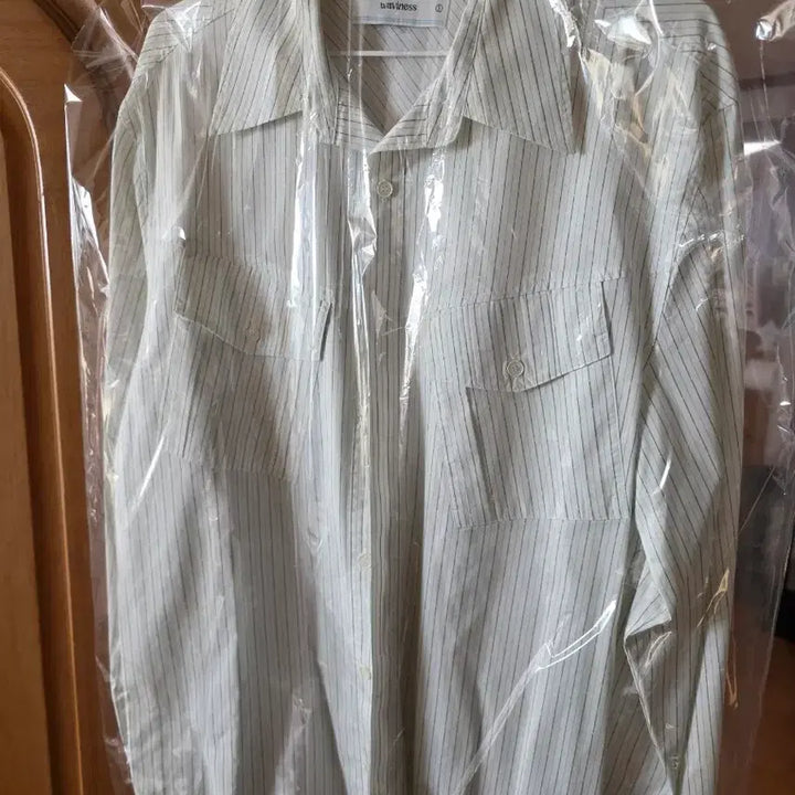 [SOLD OUT] 웨이비니스 스트라이프셔츠 그린 1사이즈