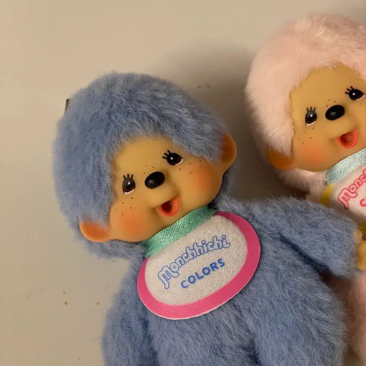 [BUNJANG] Monchhichi Pastel Color Blue Plush Keychain / 몬치치 인형 키링 파스텔컬러 블루 1개