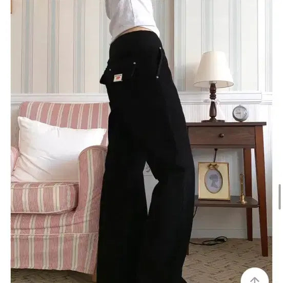 [BUNJANG] OOT/OOTJ Butterfly Black Bootcut Pants / OOT/OOTJ 버터플 블랙 부츠컷 팬츠