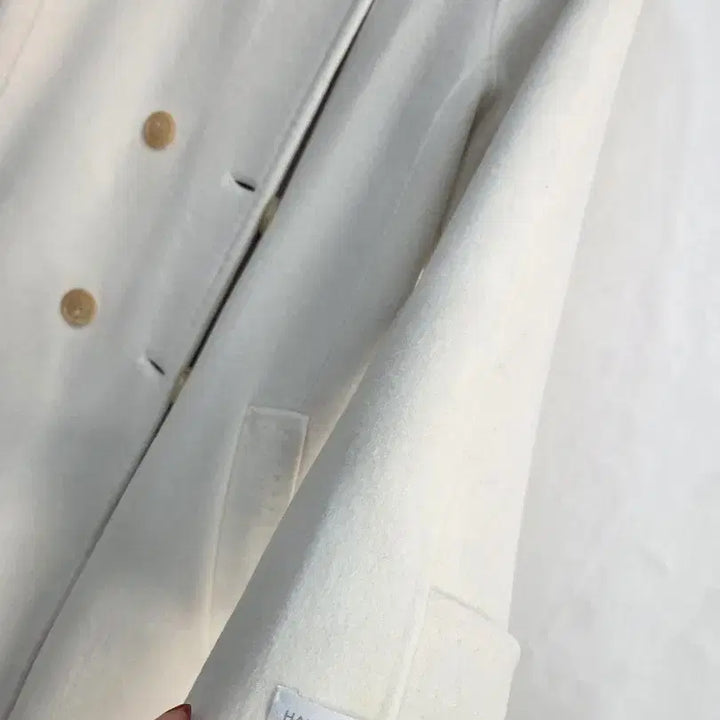 [BUNJANG] TIME Ivory Handmade Coat 95 / TIME 핸드메이드 아이보리 코트 95