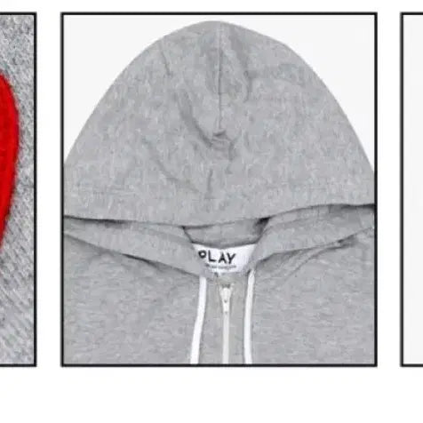 [BUNJANG] Comme des Garcons Gray Hoodie / (정품/새상품/오늘특가)꼼데가르송 후드집업 그레이