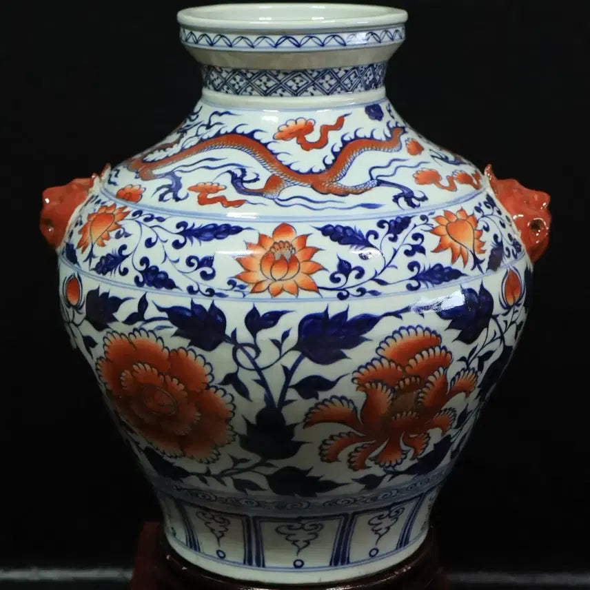 [BUNJANG] Chinese Porcelain Peony Vase / 중국 도자기 모란문 호