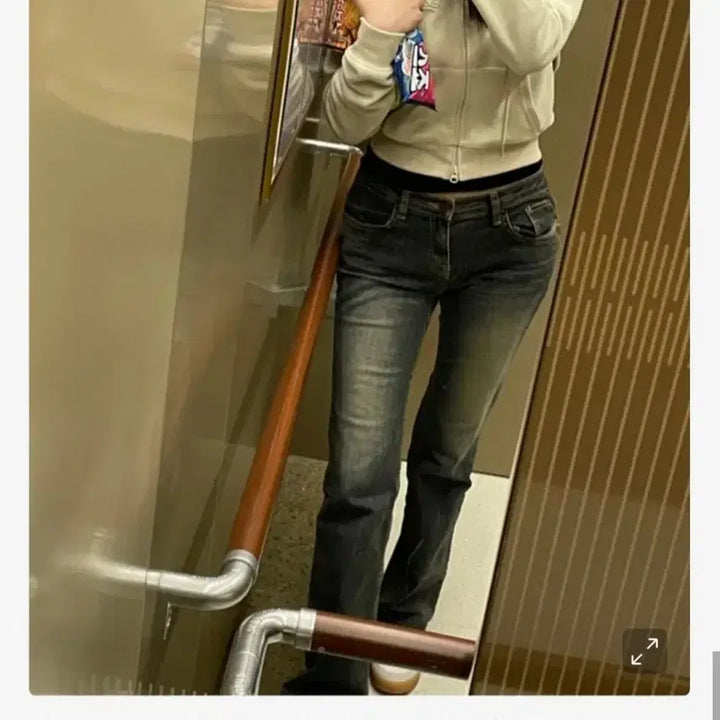 [BUNJANG] Badblood Beyond Soft Hoodie Zip-up Cream / (새상품)배드블러드 비욘드 소프트  후드 집업 크림