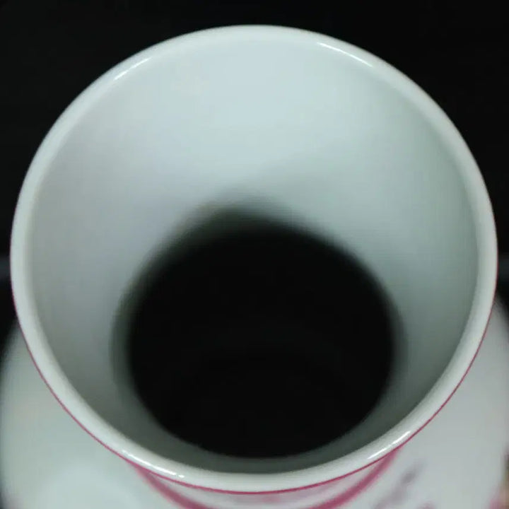 [BUNJANG] Chinese Celadon Porcelain Vase / 중국 도자기 연지홍 신선도 화병
