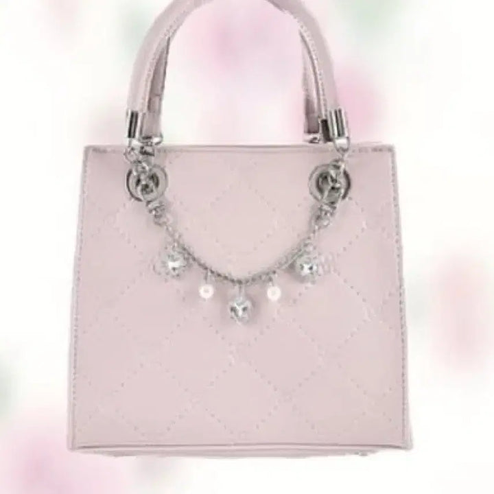 [BUNJANG] Evelyn Pink Shoulder Bag Tote Crossbody Bag / 에블린 핑크 숄더백 토트백 크로스백 스나계 양산형 지뢰계 양지뢰
