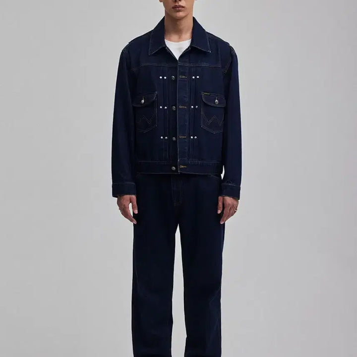 [BUNJANG] Covernat Wrangler Denim Trucker Jacket XL / [새상품] 커버낫 랭글러 데님 트러커 XL