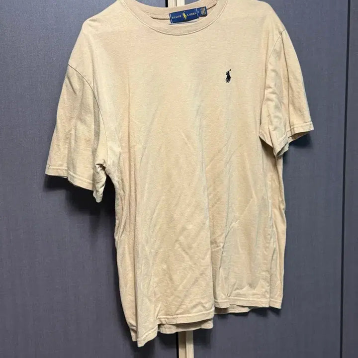 [BUNJANG] Polo Ralph Lauren Beige Short Sleeve T-Shirt L / 폴로 랄프로렌 베이지 반팔 티셔츠 L