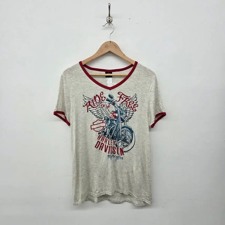 [BUNJANG] Harley-Davidson Motorcycle Graphic T-Shirt Women&