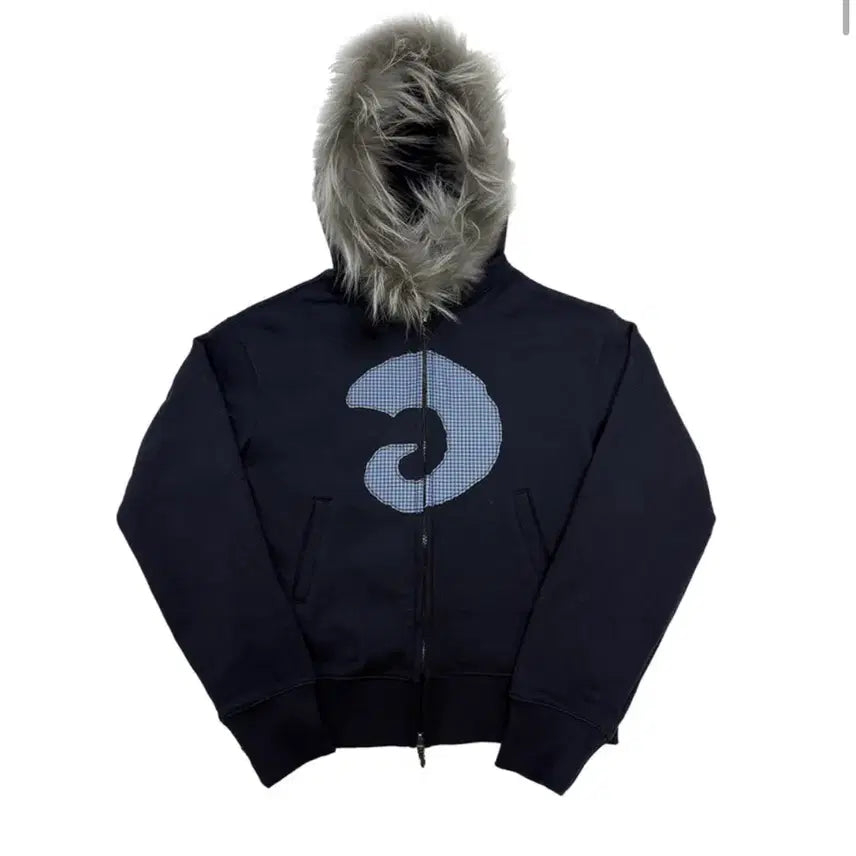 [BUNJANG] Tansan Magnesium Navy Hooded Zip-Up / 탄산마그네슘 퍼 후드집업 네이비
