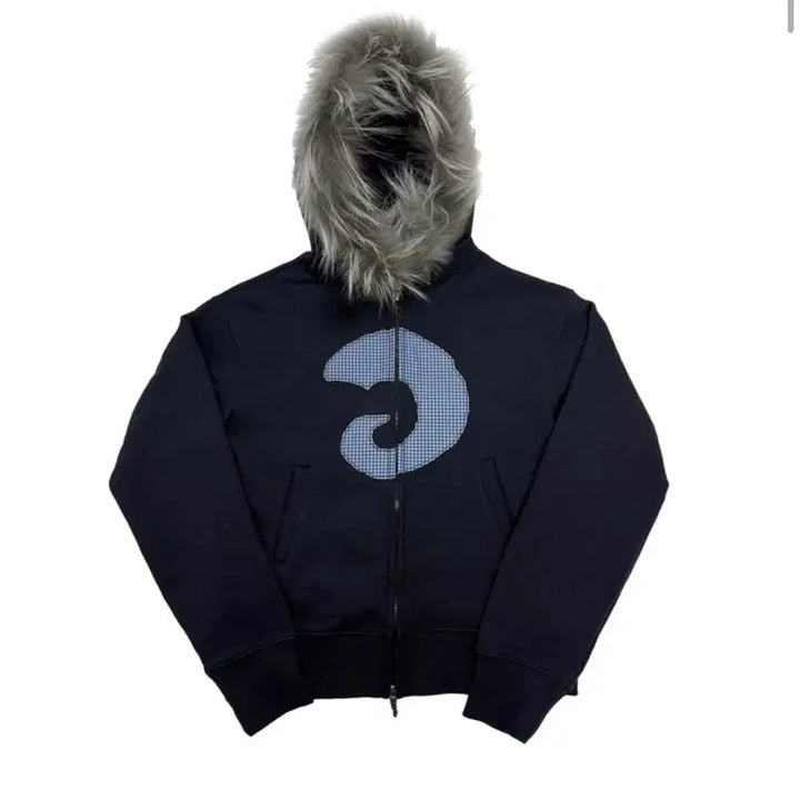 [BUNJANG] Tansan Magnesium Navy Hooded Zip-Up / 탄산마그네슘 퍼 후드집업 네이비
