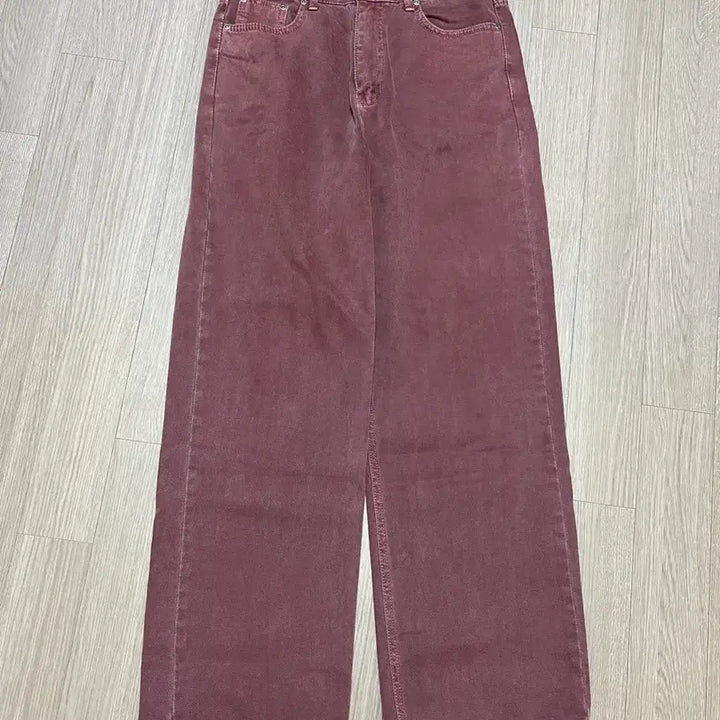 [BUNJANG] In Tempo Mood Ugly Dyeing Color Denim (Burgundy) / [M] 인템포무드 어글리 다잉 컬러 데님(버건디)