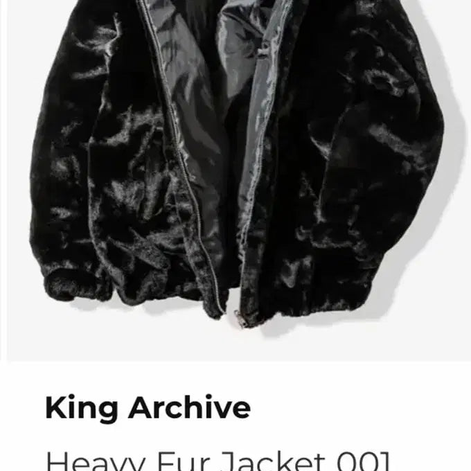 [BUNJANG] King Archive Heavy Fur Jacket Black / 킹아카이브 헤비 퍼자켓 블랙