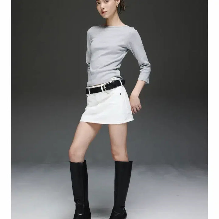 [BUNJANG] Glowny Bellas Skirt White L / 새상품)글로니 벨라스커트 화이트 L