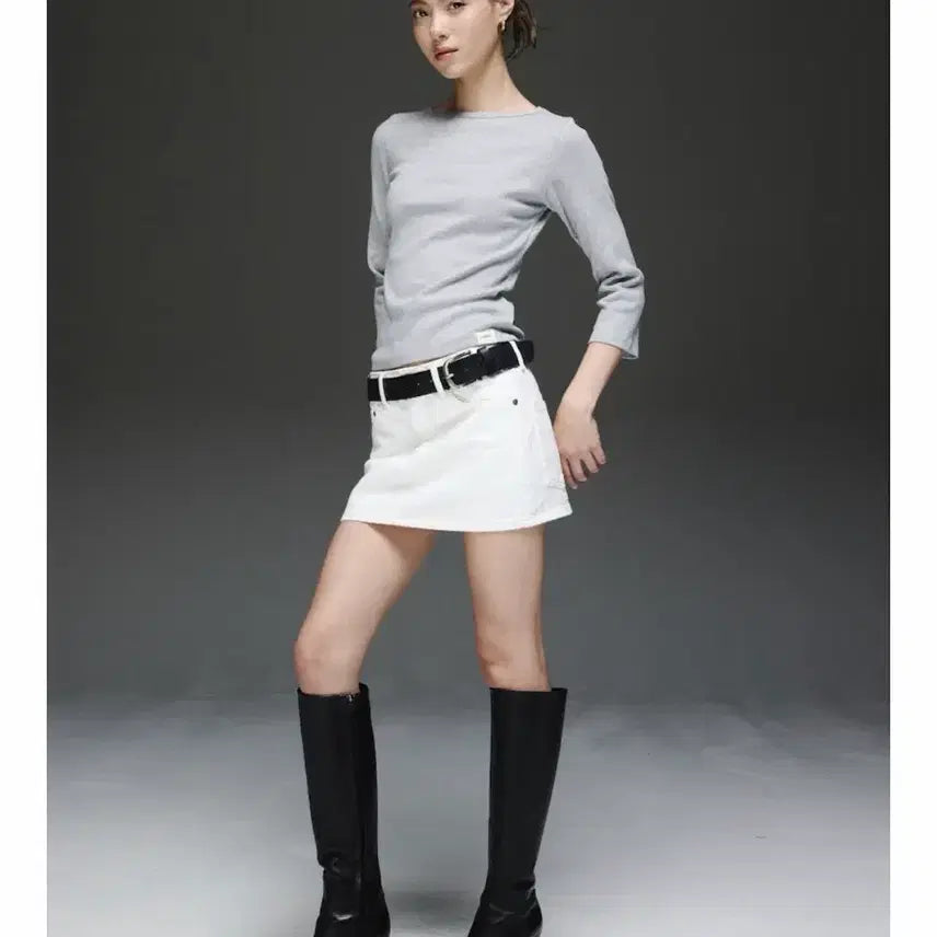 [BUNJANG] Glowny Bellas Skirt White L / 새상품)글로니 벨라스커트 화이트 L