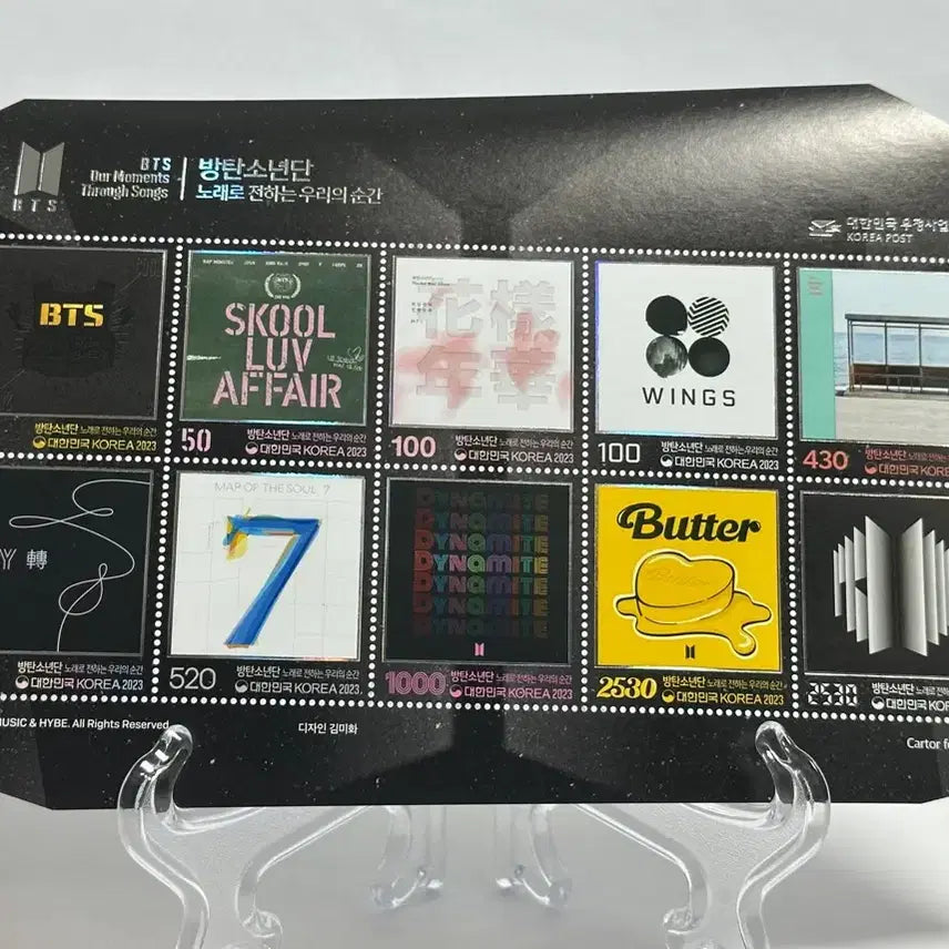 [BUNJANG] BTS Stamp 10-Piece Sheet / BTS(방탄소년단) 우표 10종 전지