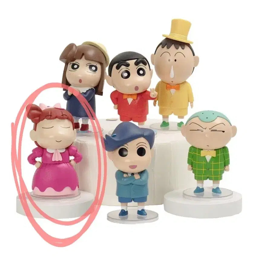 [BUNJANG] Crayon Shin-chan Party &amp; Storm Sleep &amp; Dinosaur Diary Figure Set (Yuri) / 미개봉+사은품)짱구 파티 유리 피규어