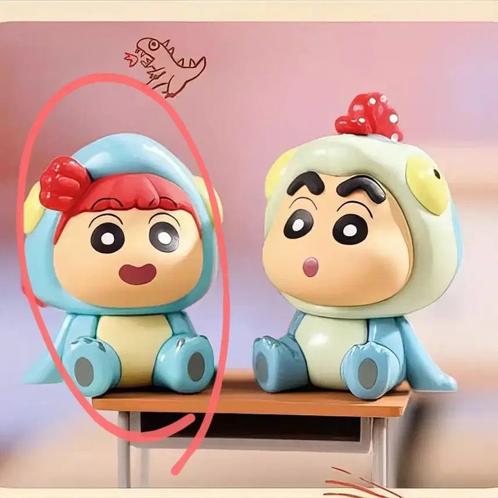 [BUNJANG] Crayon Shin-chan Party &amp; Storm Sleep &amp; Dinosaur Diary Figure Set (Yuri) / 미개봉+사은품)짱구 파티 유리 피규어