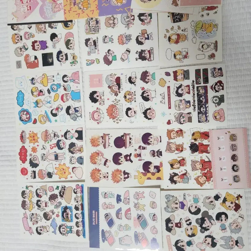 [BUNJANG] Haikyuu! Unofficial Sticker Bundle Set / 하이큐 비공식 굿즈 스티커 일괄