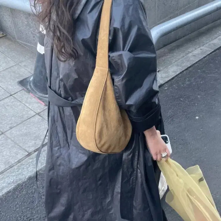 [BUNJANG] ETHOS Black Long Trench Coat / [새상품]에토스 블랙 롱 트렌치 코트