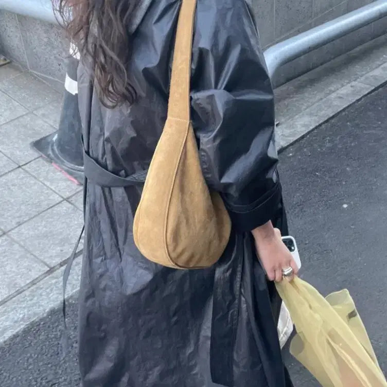 [BUNJANG] ETHOS Black Long Trench Coat / [새상품]에토스 블랙 롱 트렌치 코트