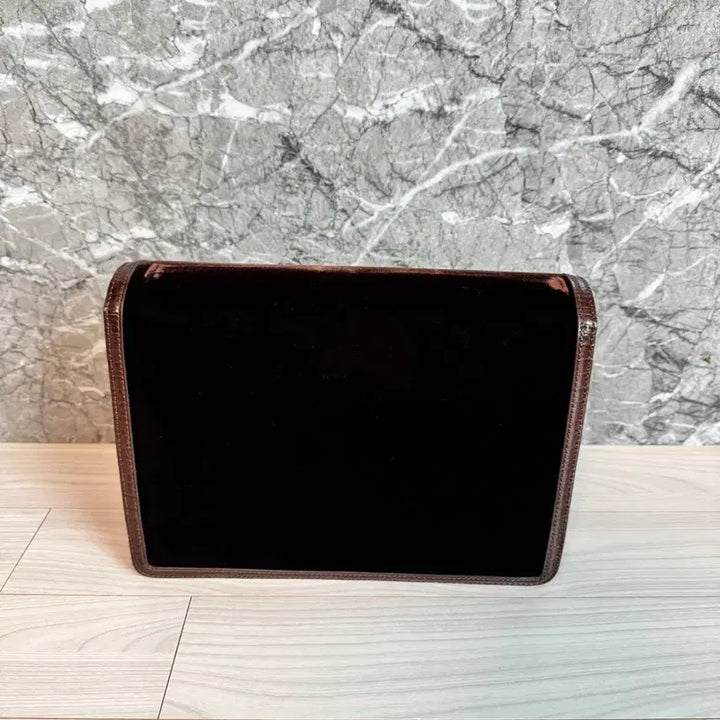[BUNJANG] 2TE Limited Deco Bag Brown Velvet Large / 투티에 한정 디코백 브라운벨벳 라지