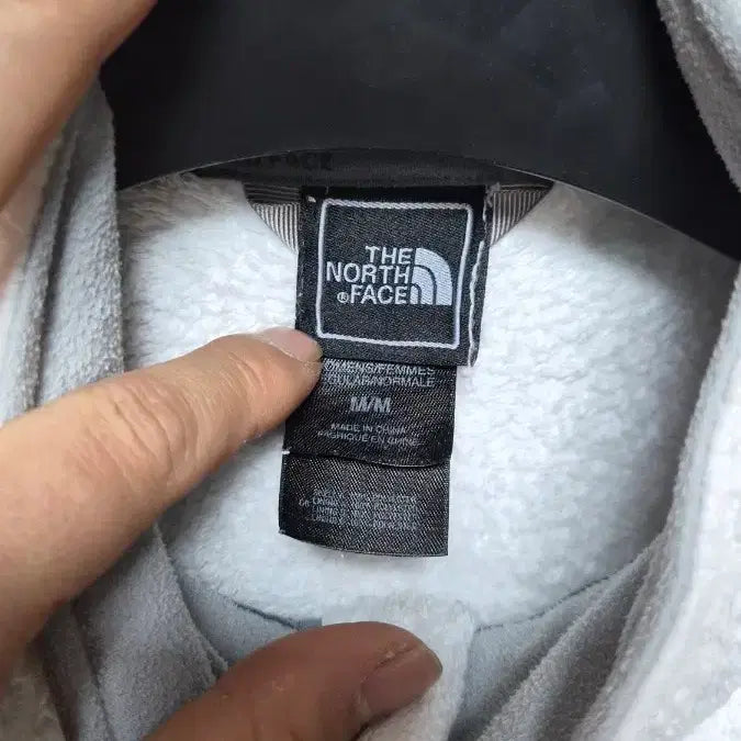 [BUNJANG] The North Face White Fleece Zip-Up Jacket (M) / M)노스페이스 화이트 뽀글이 플리스 집업