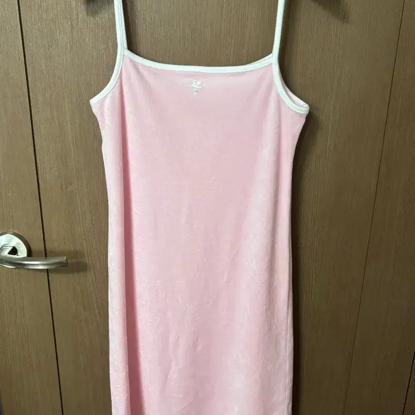 [SOLD OUT] COURREGES 꾸레쥬 연핑크 홈웨어 테리 끈 원피스 size38