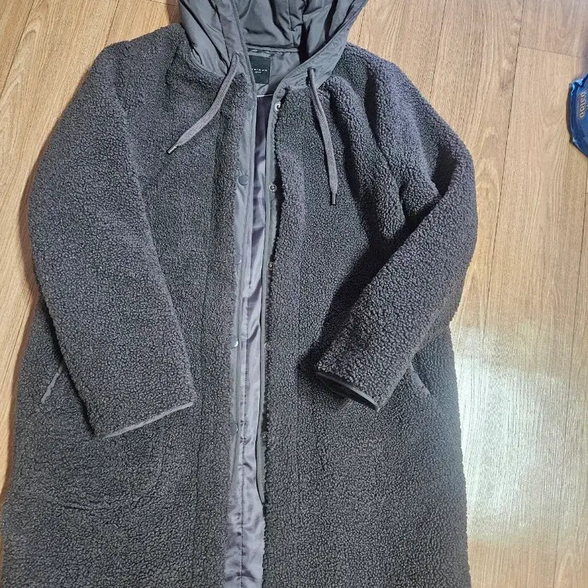 [BUNJANG] MINIMUM OzEON Faux Shearling Hooded Jacket / 미니멈 뽀글이 오즈세컨