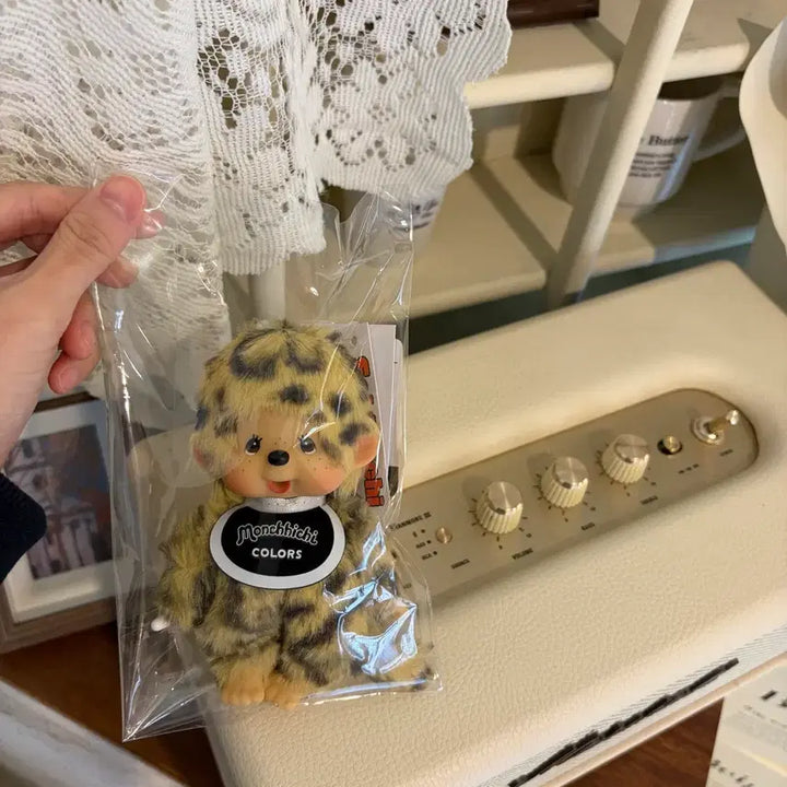 [BUNJANG] Leopard Monchhichi Keyring / [정품/새상품] 레오파드 호피몬치치 키링