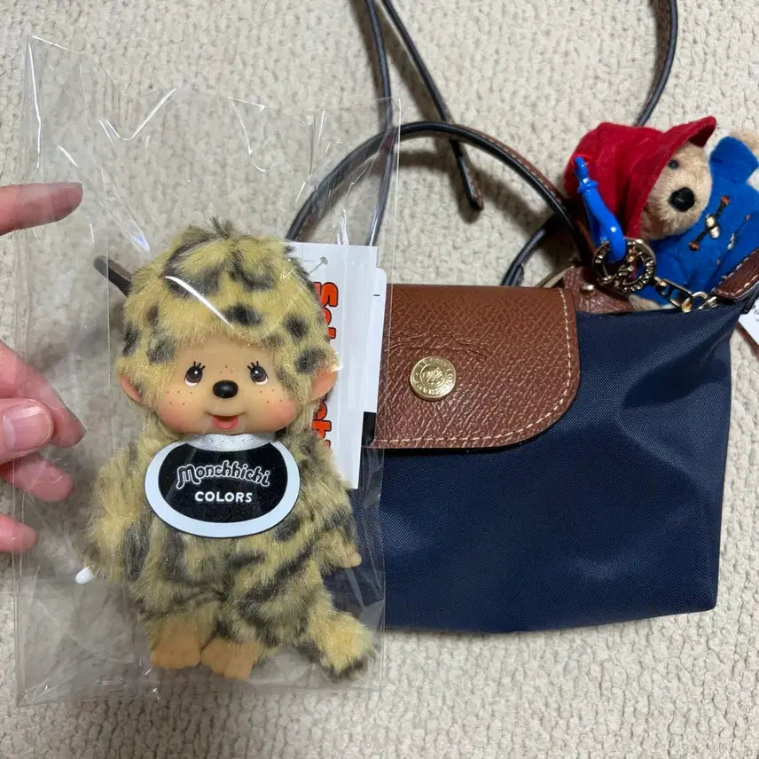 [BUNJANG] Leopard Monchhichi Keyring / [정품/새상품] 레오파드 호피몬치치 키링