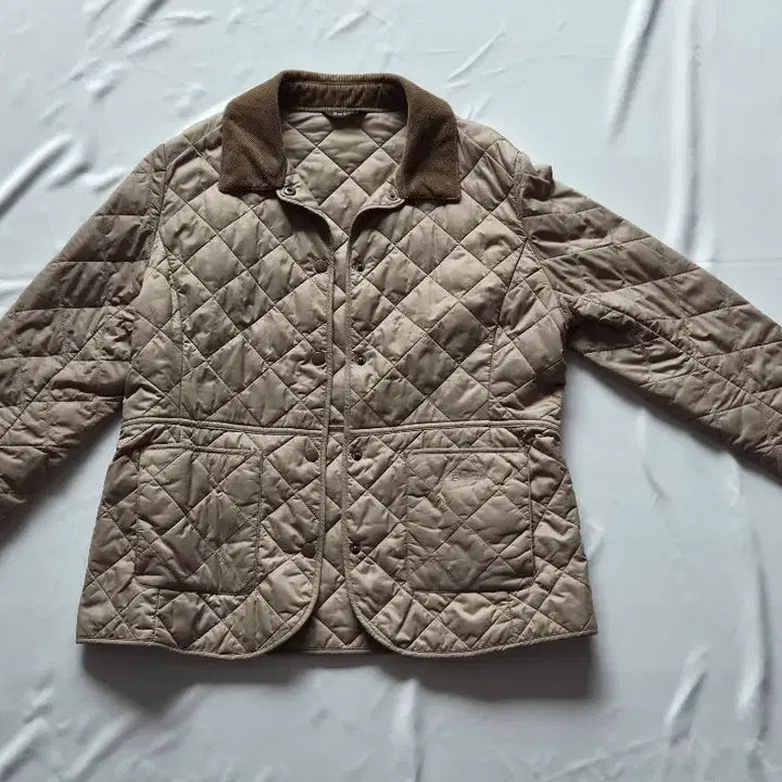 [BUNJANG] Barbour Quilted Jacket Beige (UK14) / 바버 퀼팅 자켓 베이지 UK14
