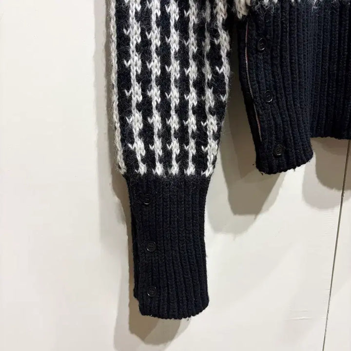 [BUNJANG] Thom Browne Houndstooth Check Knit Sweater / 톰브라운 하운드투스 체크 니트 스웨터